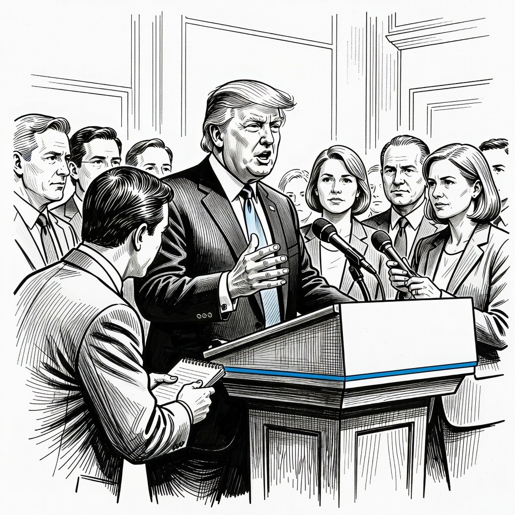 Illustration for: U.S. and Iran Deadlocked Over Negotiations and Strait of Hormuz Closure