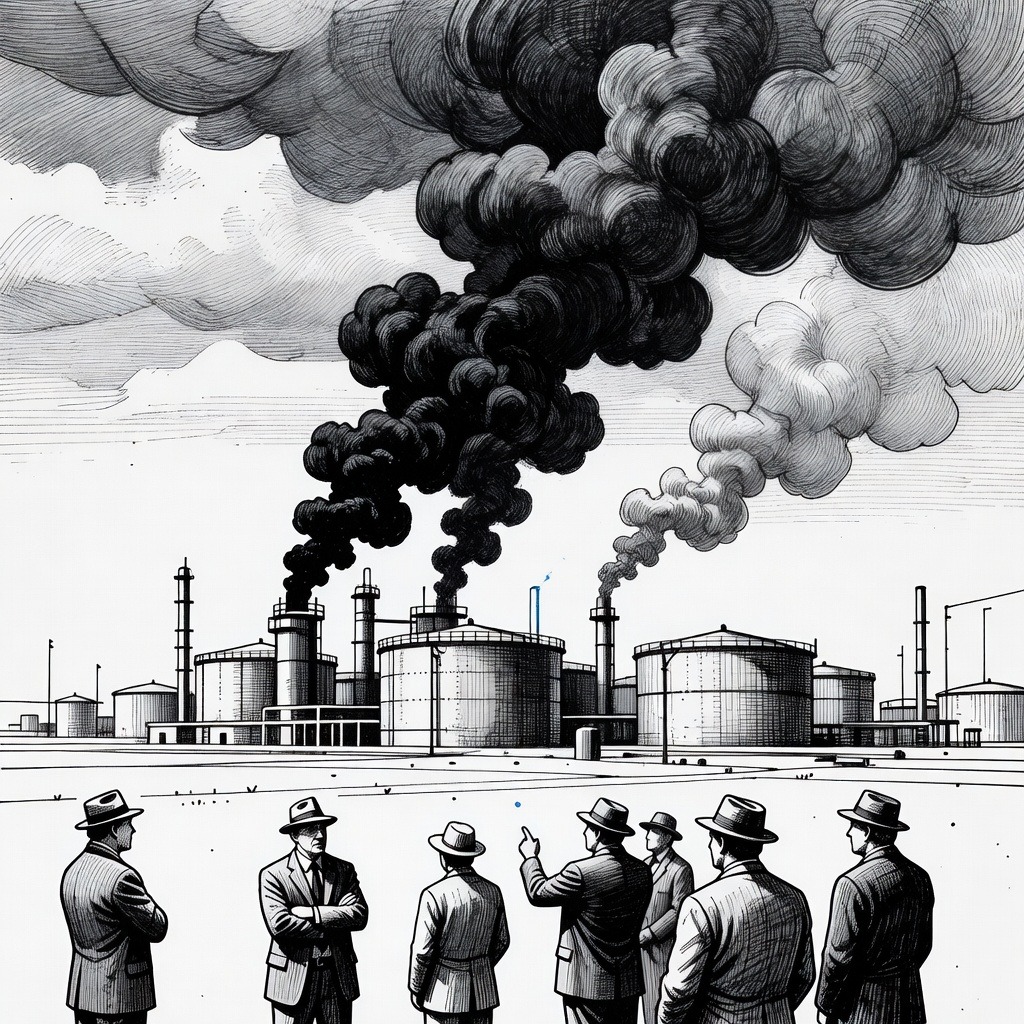 Illustration for: Drone Strike Targets Oil Hub in Russia's Tatarstan Region, While WHO Warehouse is Hit in Ukraine