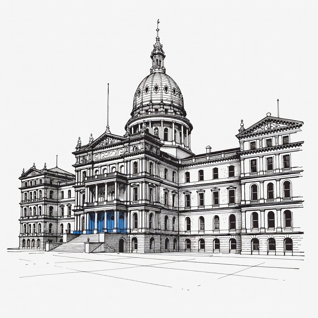 Illustration for: Michigan Democrats Seek Unity in Key Senate Race Amid Internal and External Tensions