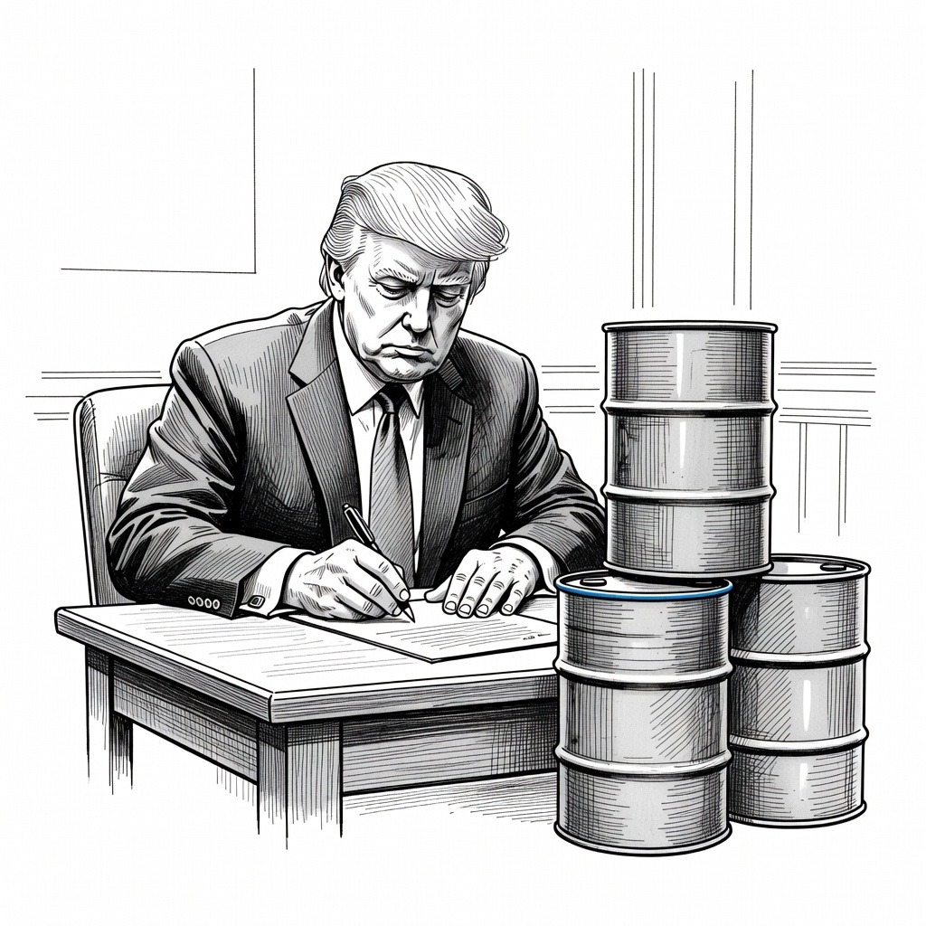 Illustration for: U.S. Strategic Petroleum Reserve Falls to Lowest Level Since 1983
