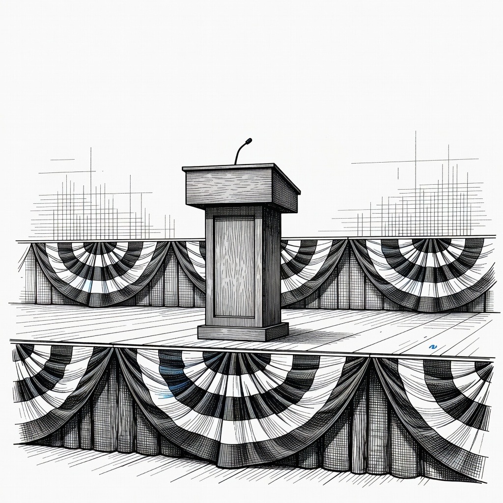 Illustration for: National Figures Campaign in Iowa as Congressional Races Face Scrutiny