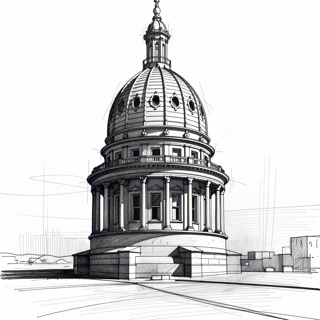 Illustration for: Michigan Democratic Senate Nominee Faces Scrutiny Over Past Comments and Associations