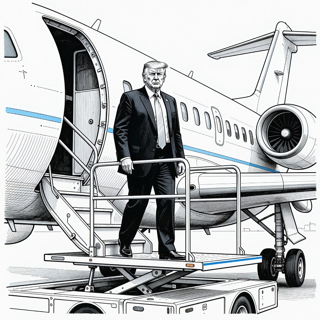 Illustration for: Details Revealed of Covert Aircraft Swap by President Trump During July 2026 Turkey Trip