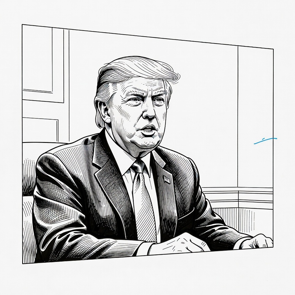 Illustration for: Kennedy Center Board Votes to Add Trump's Name and Close for Renovations