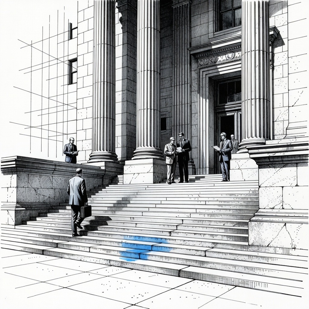 Illustration for: Defense and Prosecutors in Luigi Mangione Case Hold Conference Amid Plea Discussions