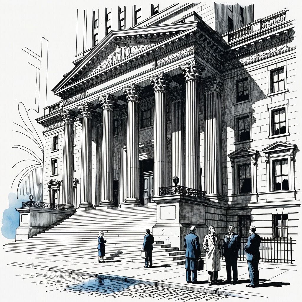 Illustration for: Luigi Mangione Pleads Guilty to Federal Stalking in Killing of UnitedHealthcare CEO
