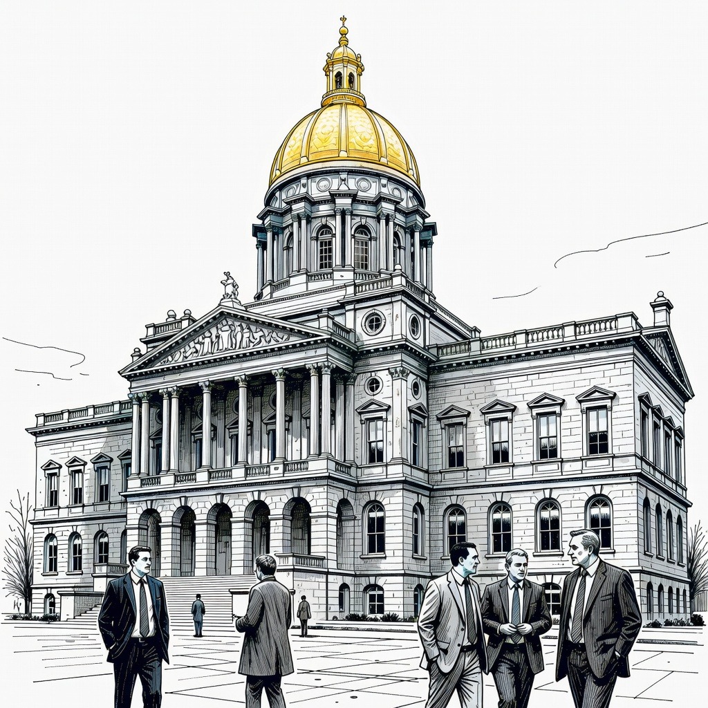 Illustration for: Former Hartford Mayor Luke Bronin Defeats Incumbent Representative John Larson in Connecticut Democratic Primary