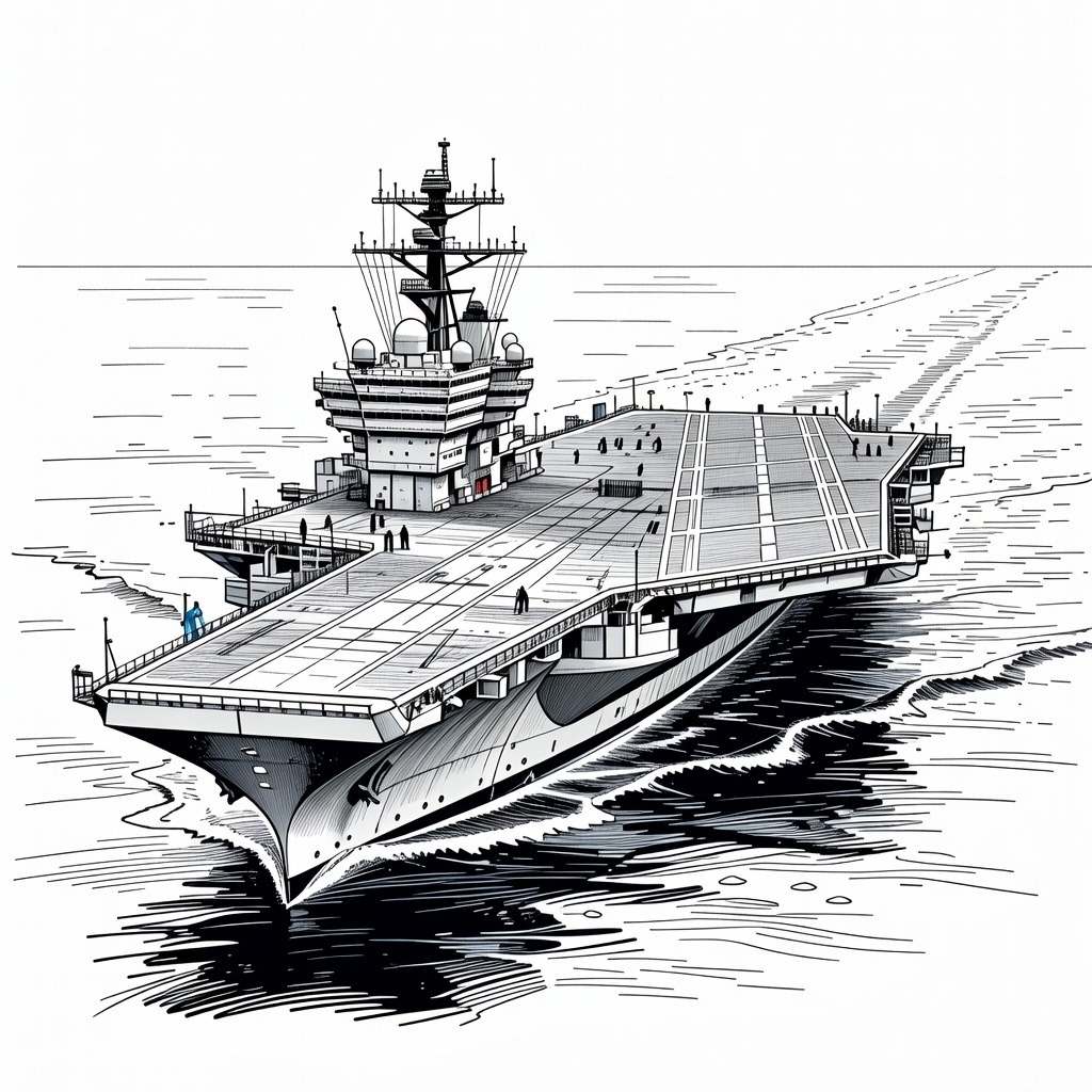 Illustration for: US Aircraft Carrier to Be Replaced in Middle East Amid Debate Over Ship Conditions