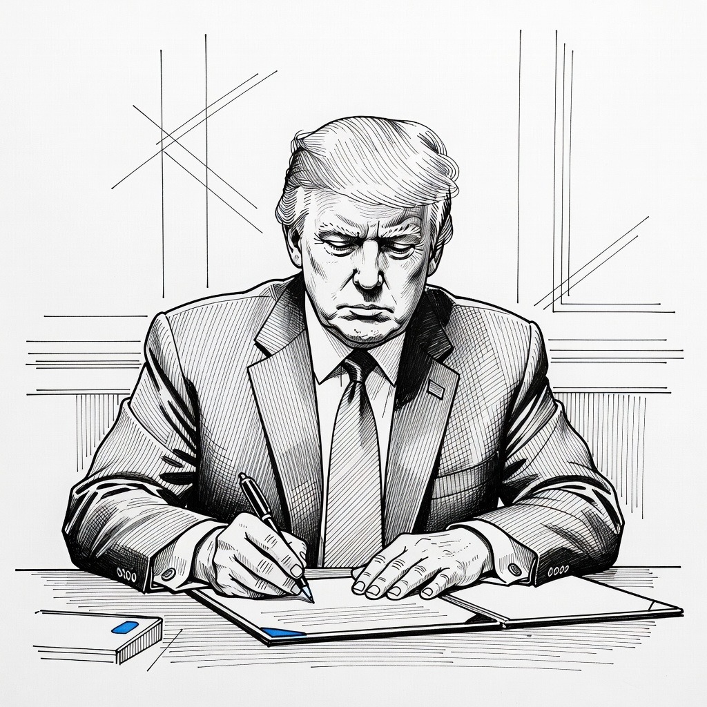 Illustration for: Trump Orders Reduction in Joint U.S.-South Korea Military Drills