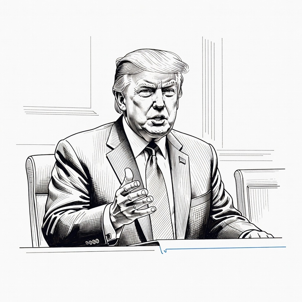 Illustration for: Trump Announces Anticipated Meeting With Kim Jong Un Amid Reduced Military Drills