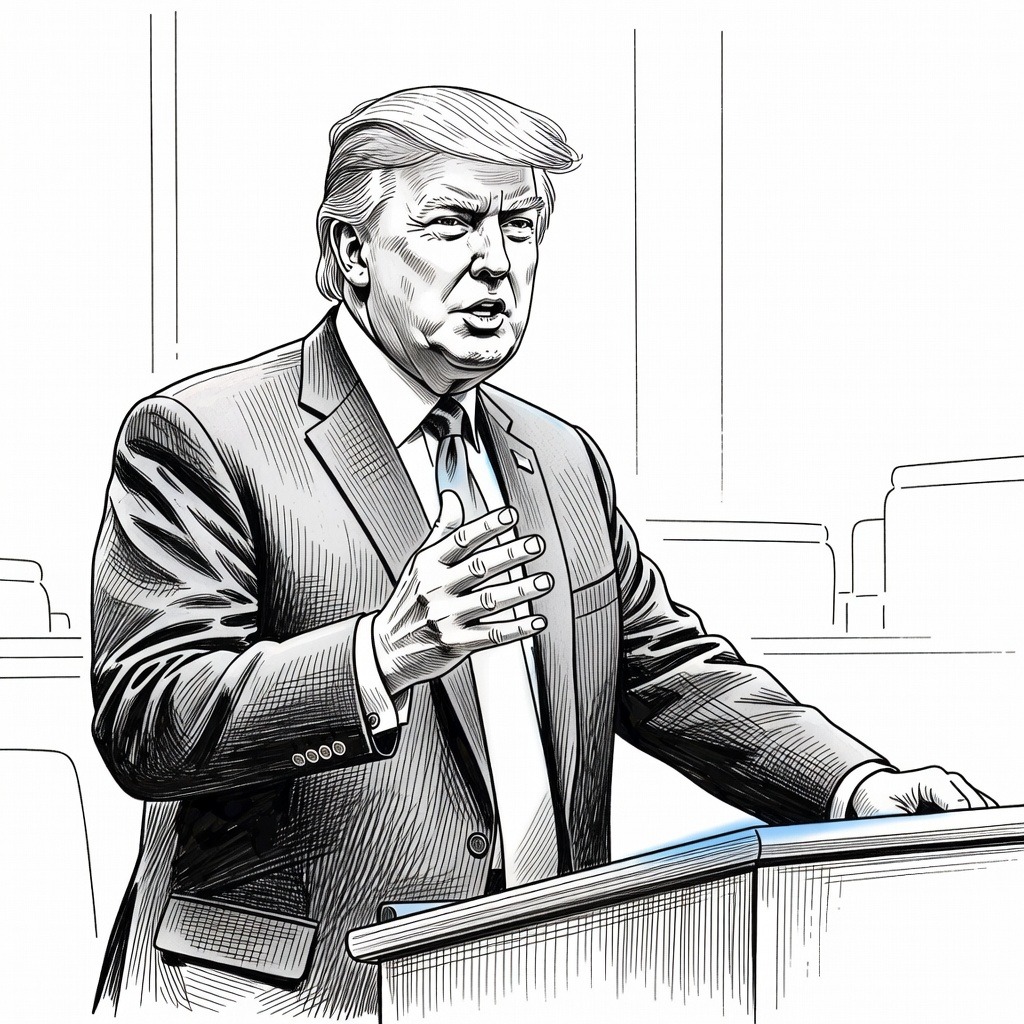 Illustration for: Cryptocurrency Markets Surge Following Trump Regulatory Comments and Treasury Bond Buybacks
