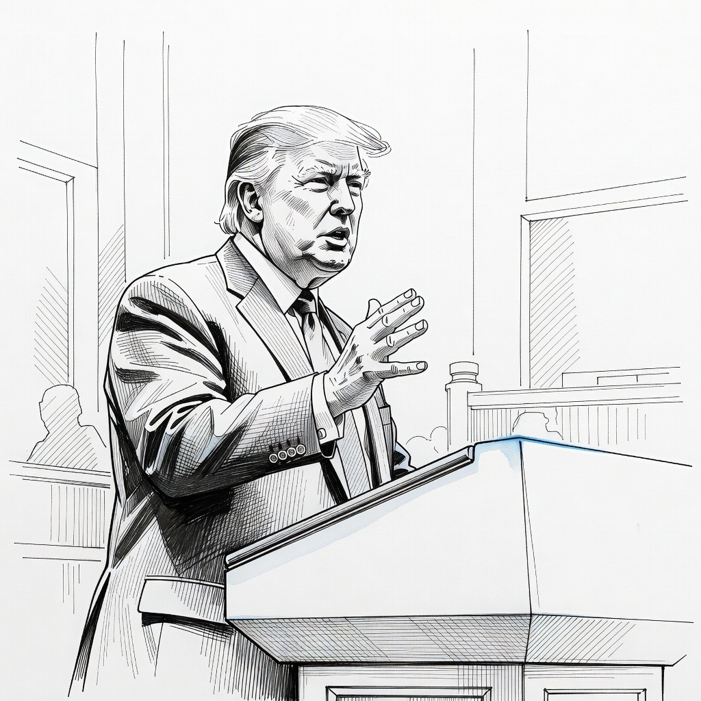 Illustration for: Trump Orders Reduction of Joint U.S.-South Korea Military Exercises