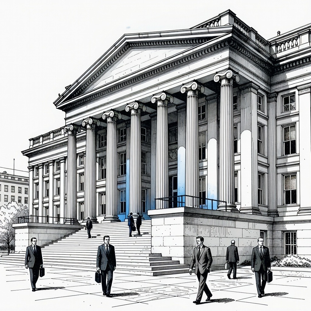 Illustration for: US Treasury Announces Expanded Bond Buybacks Amid Rising Deficits and Market Skepticism