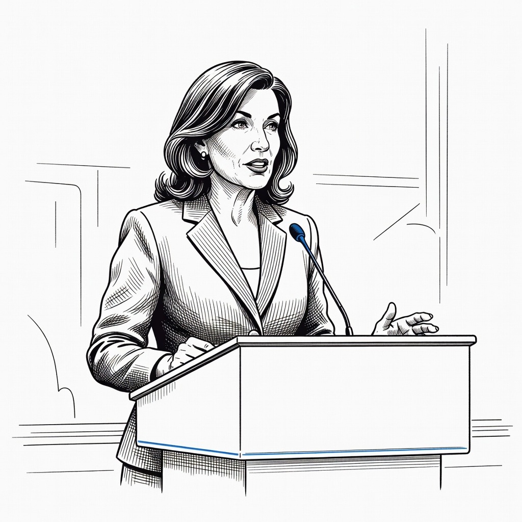 Illustration for: New York Woman Arrested and Charged Over Alleged State Capitol Plot