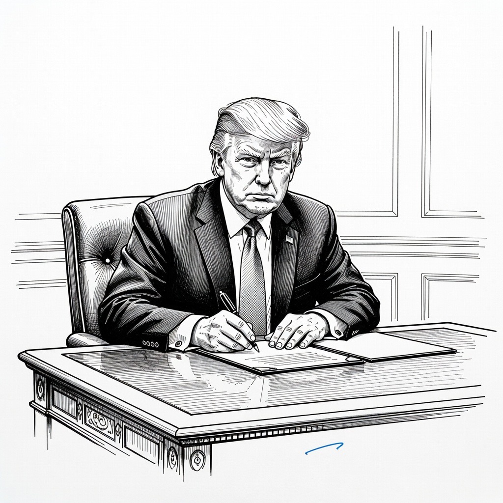 Illustration for: U.S.-Canada Trade Talks Collapse Leading to Mutual Tariffs