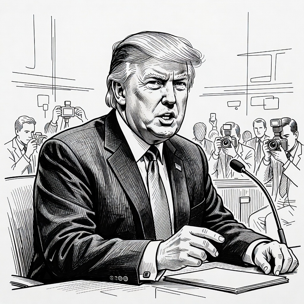Illustration for: United States Imposes 50% Tariffs on Canadian Imports and Plans Auto Tariff Hikes