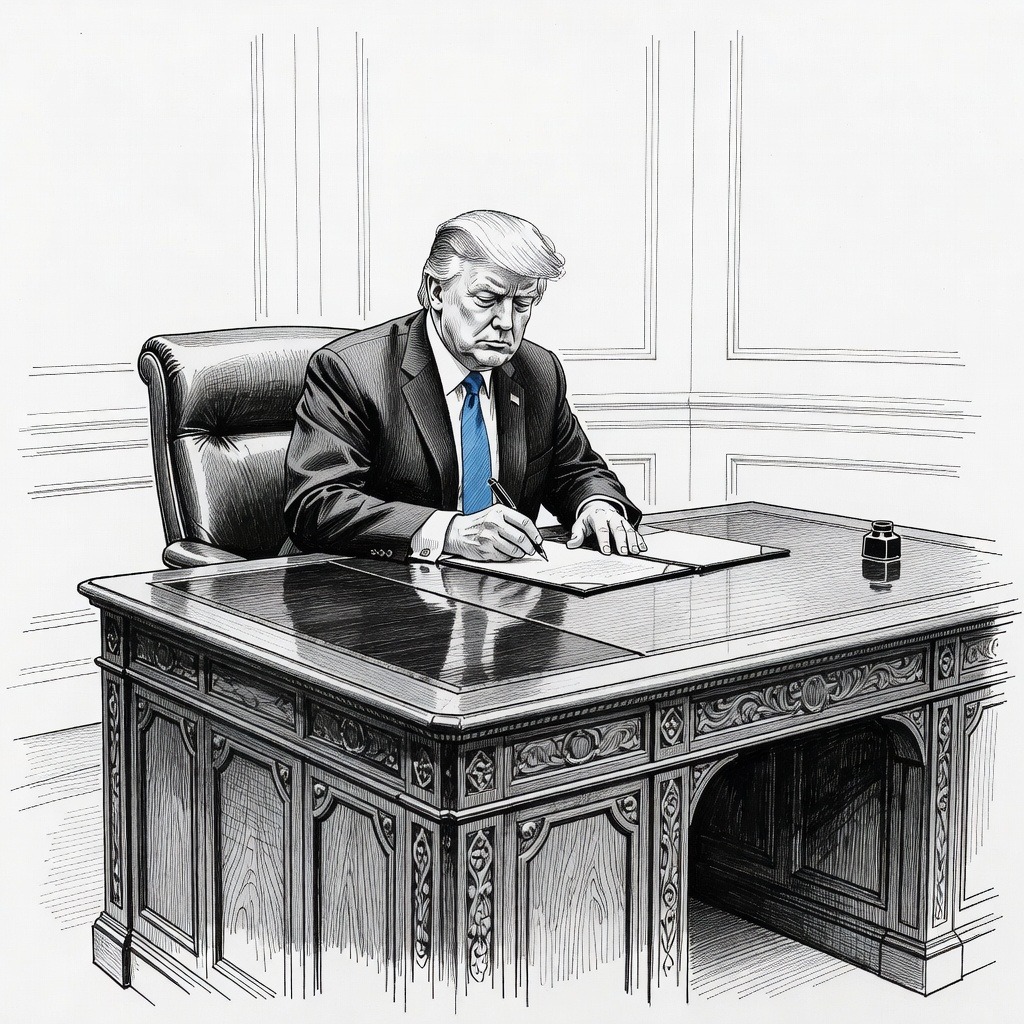Illustration for: Supreme Court Temporarily Lifts Injunction on Trump's Mail-In Voting Executive Order