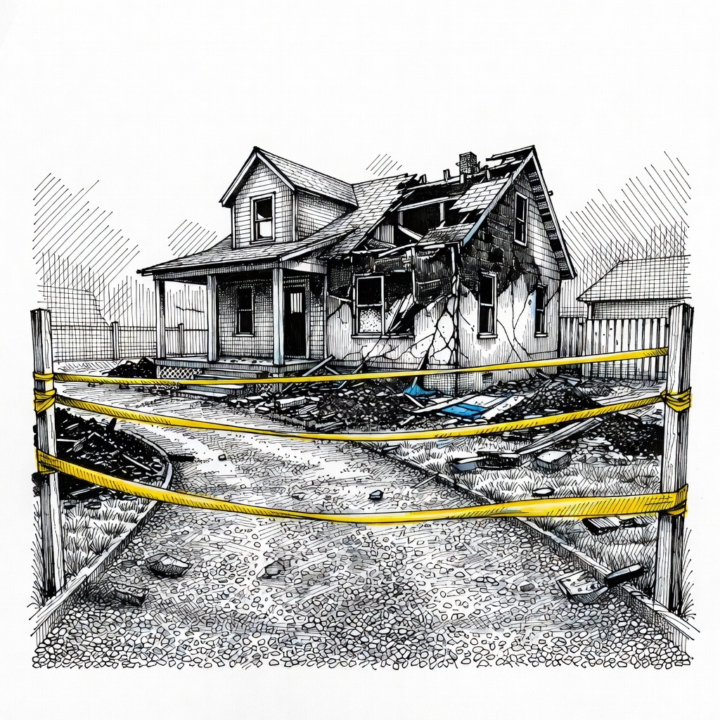 Illustration for: Nine Dead, Including Four Children, in Montana Shooting and House Fire