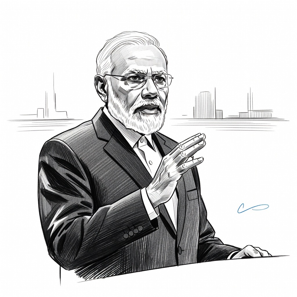 Illustration for: Modi Calls for End to Ukraine War as Aerial Strikes and Infrastructure Attacks Escalate