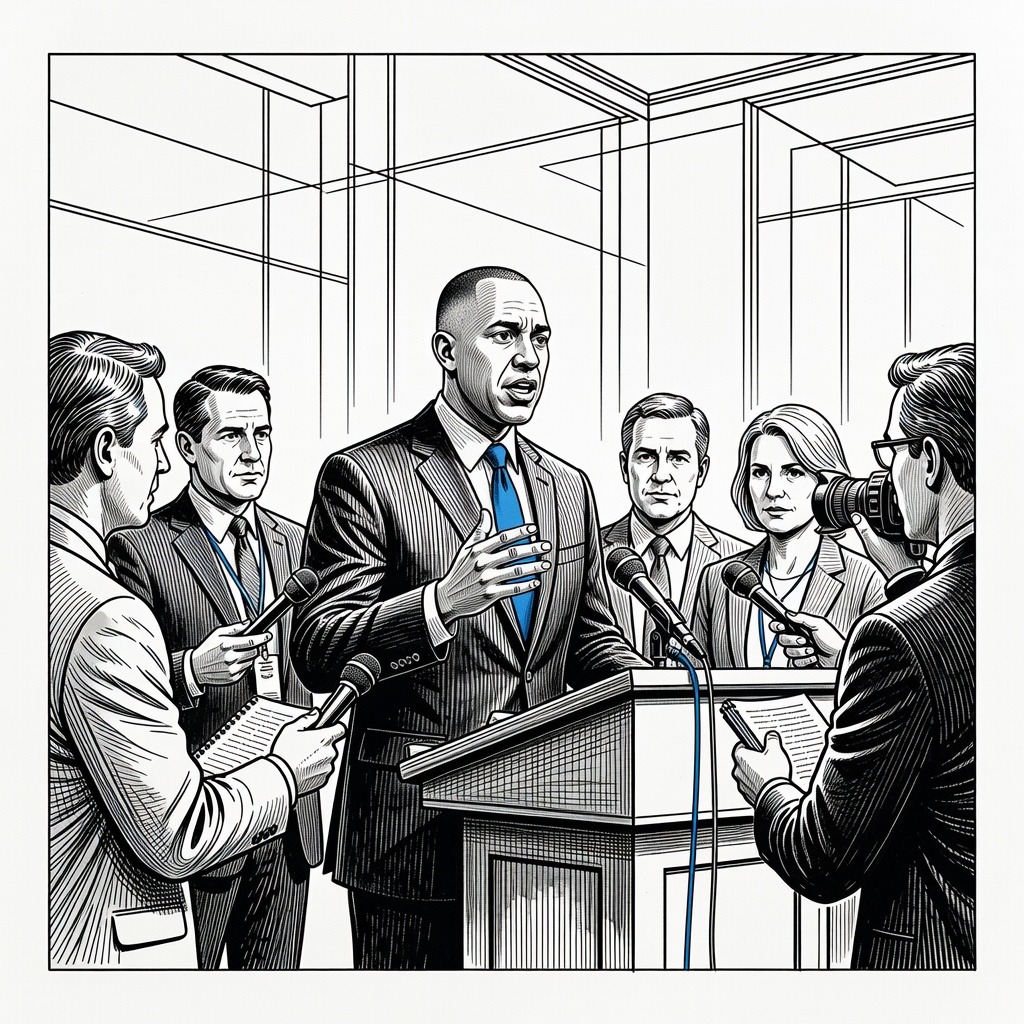 Illustration for: House Democratic Leadership Weighs Discipline After Lawmakers Break Ranks on Key Votes