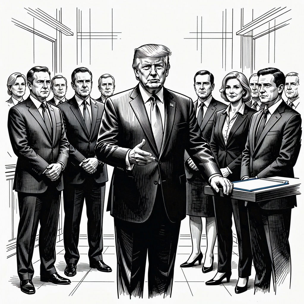 Illustration for: Trump Appoints Adam Telle as Acting Army Secretary After Driscoll Resigns