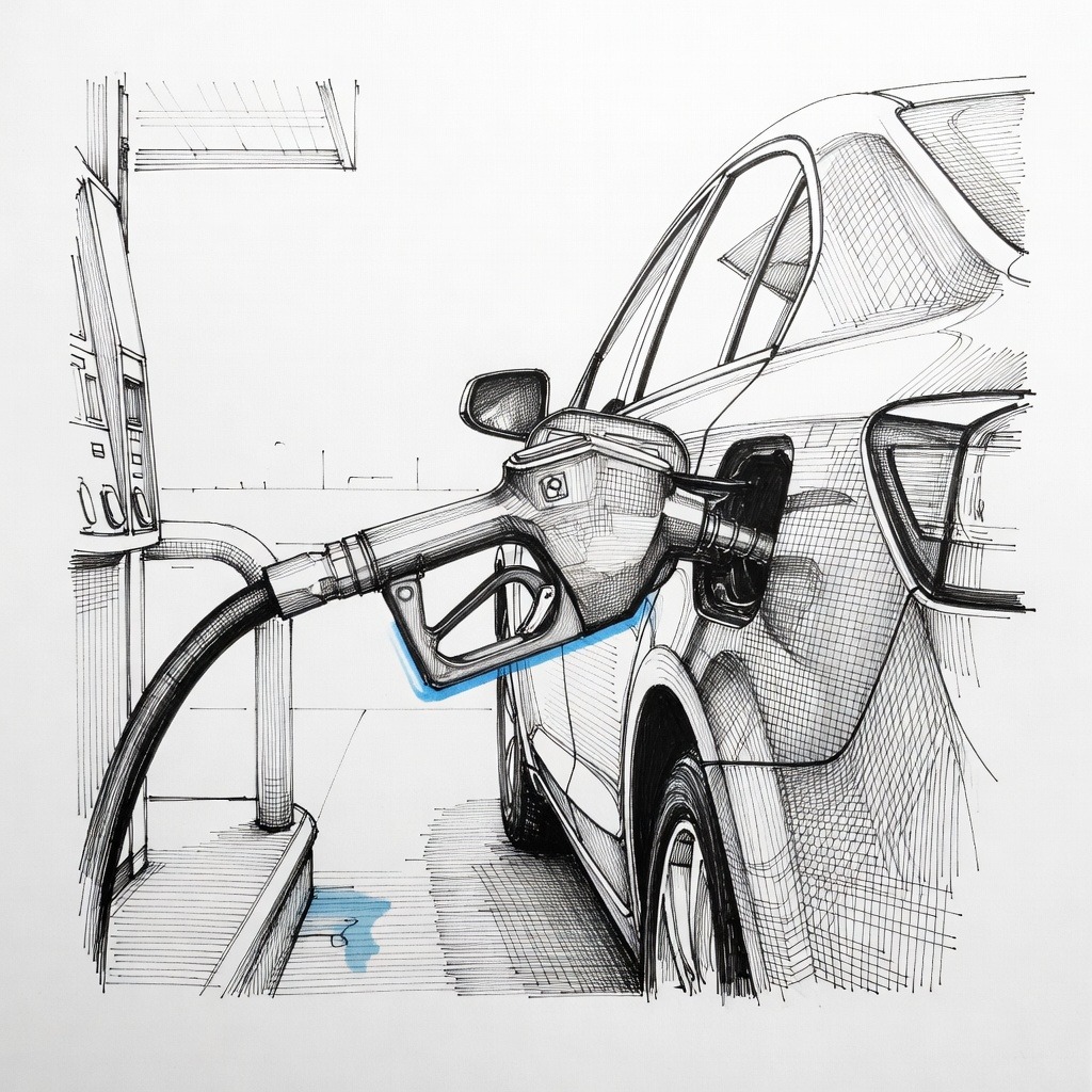 Illustration for: U.S. Fuel Prices Reach Record Labor Day Highs Amid Global Supply Pressures