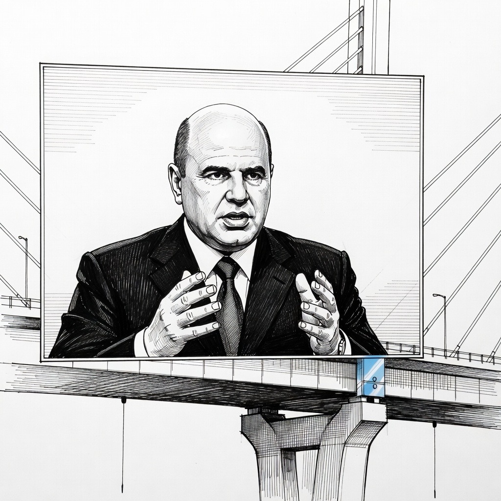 Illustration for: Russia and North Korea Open First Cross-Border Road Bridge