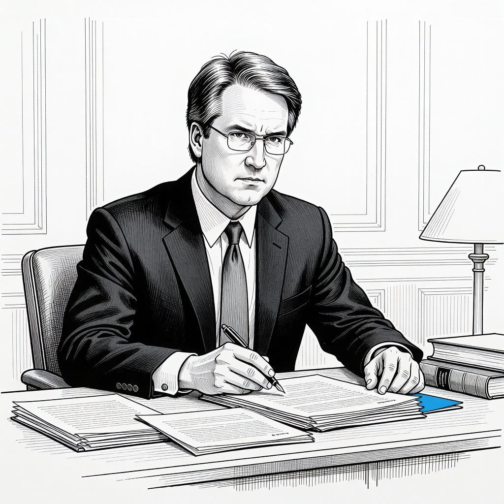 Illustration for: Supreme Court Justice Kavanaugh Rejects Missouri Appeal Over Congressional District Map