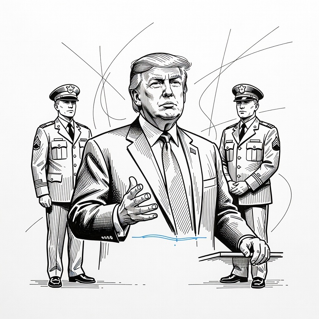 Illustration for: Georgia National Guard Member Charged After Allegedly Pointing Weapon at Colleague in D.C.