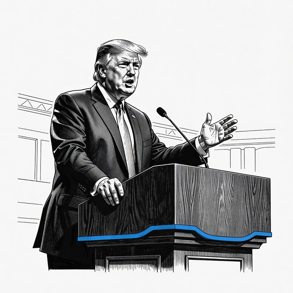 Illustration for: Trump Proposes $5,000 Dividends for Adults Contingent on Midterm Election Outcome