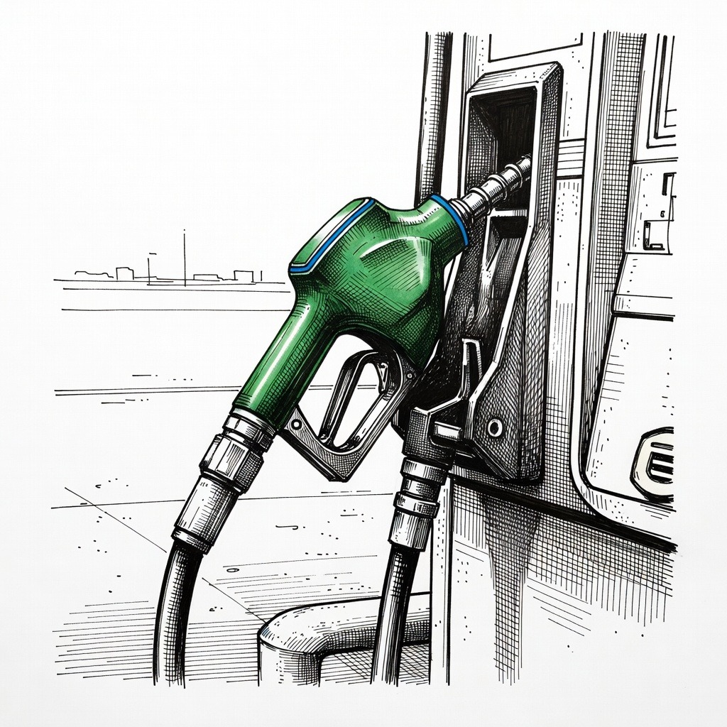 Illustration for: U.S. Diesel Prices Reach Record High Above $6 per Gallon Amid Global Supply Constraints