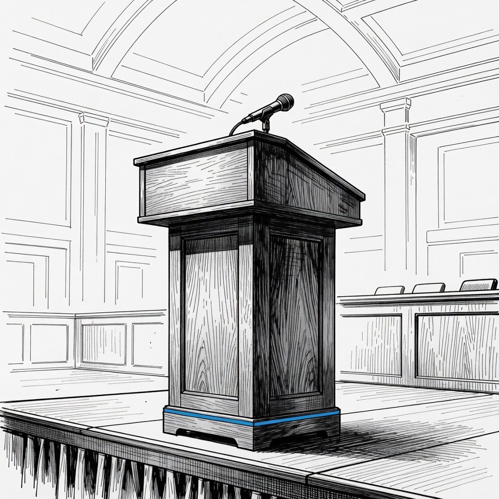 Illustration for: El-Sayed Faces Scrutiny Over Appearance at Detroit Islamic Conference