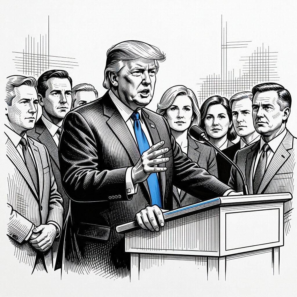 Illustration for: Republicans Gather in Dallas to Assess Senate Map and Midterm Campaign Strategy