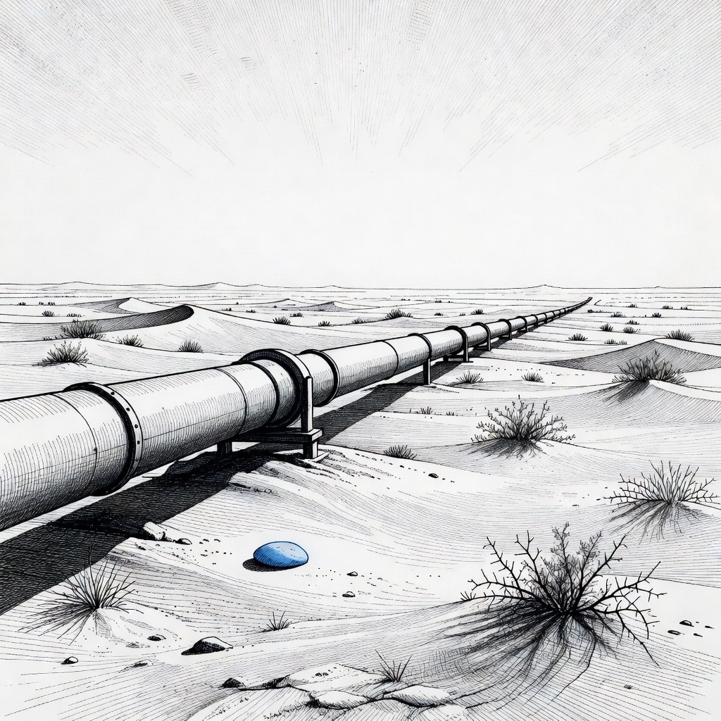 Illustration for: Saudi Arabia Halts East-West Oil Pipeline Following Drone Strikes