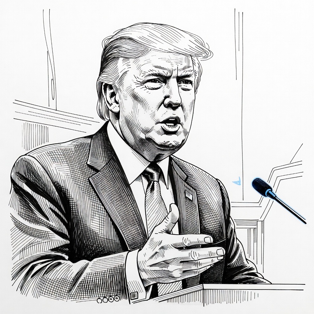 Illustration for: Trump Voices Support for Unified Ireland During Diplomatic Visit