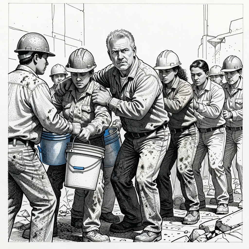 Illustration for: Individuals Reflect on Ground Zero Recovery and Aftermath on 25th Anniversary of 9/11