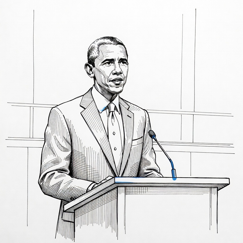 Illustration for: Obama Urges Democrats to Prioritize Artificial Intelligence Policy