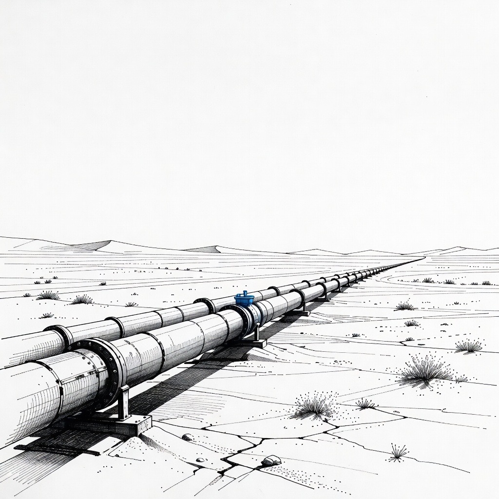 Illustration for: Oil Prices Rise Following Saudi Pipeline Closure and Middle East Transit Disruptions