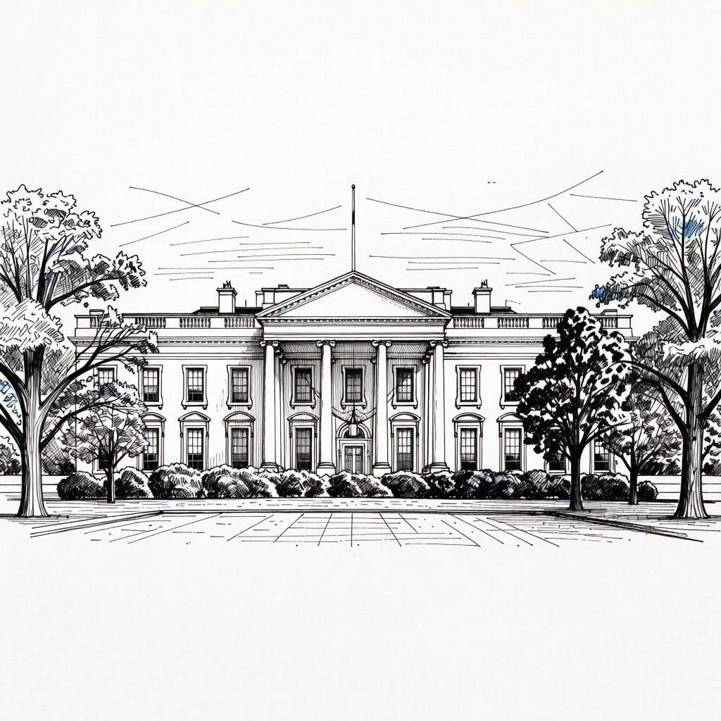 Illustration for: White House Denies Clemency Intermediaries Influence Decisions as Democrats Pledge Investigations