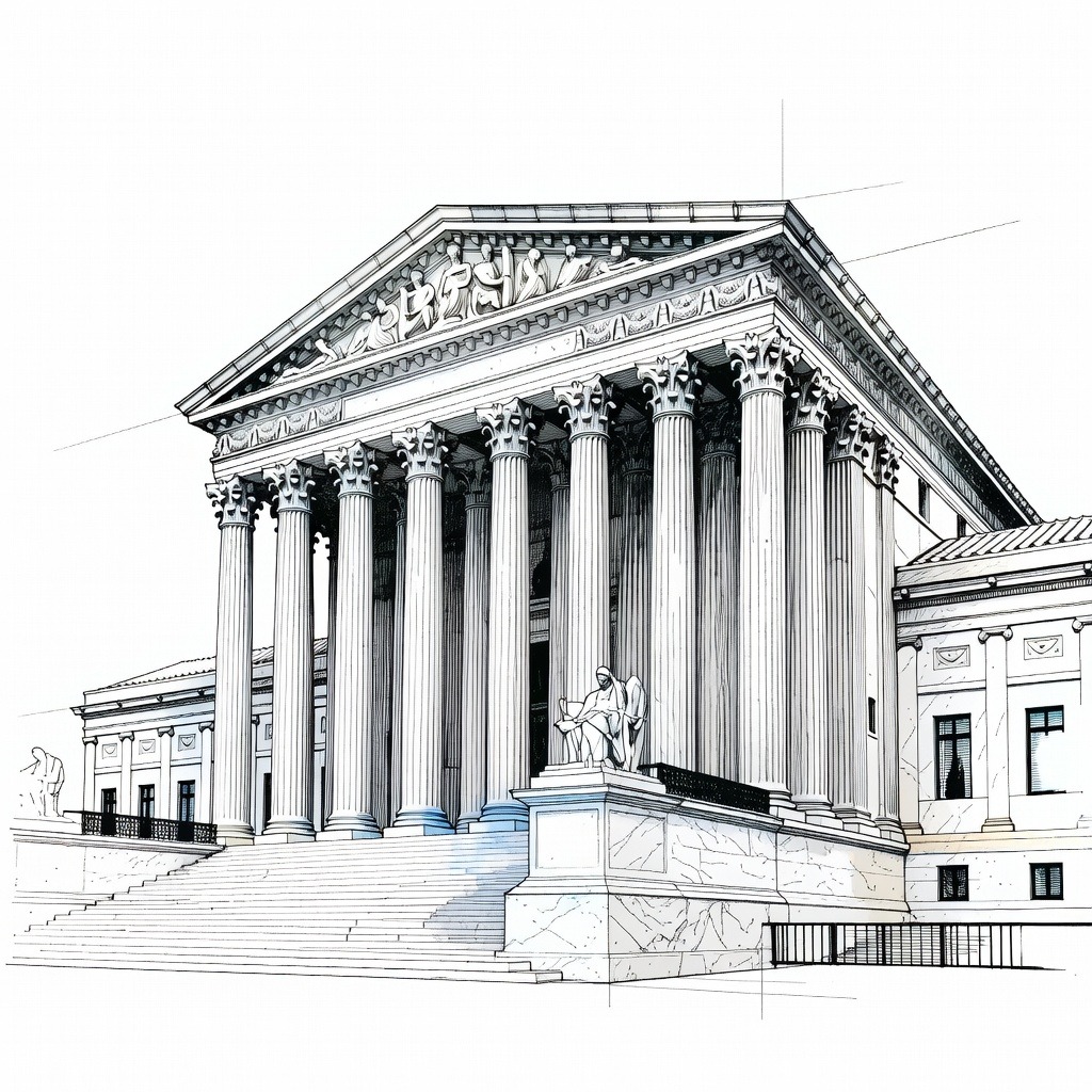Illustration for: Supreme Court Rejects Administration Request to Implement Mail Ballot Rules for Midterms