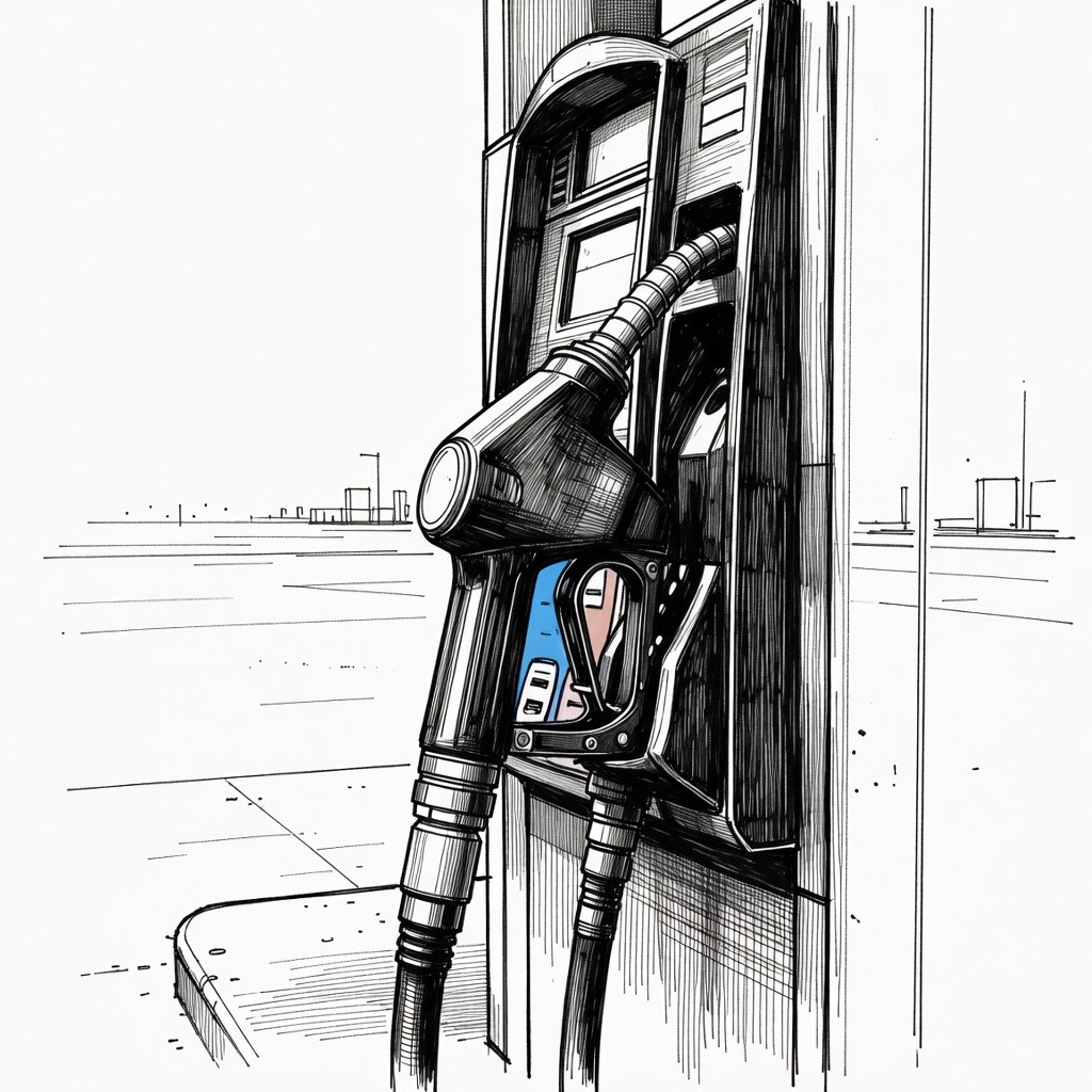 Illustration for: U.S. Gas and Diesel Prices Surge Amid International Supply Disruptions