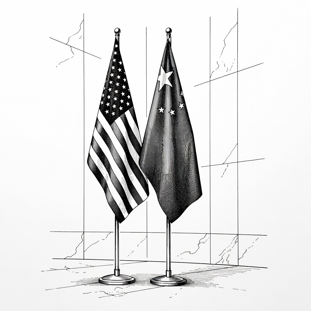 Illustration for: Trump and Xi to Meet in Washington Amid High-Tech and Trade Discussions
