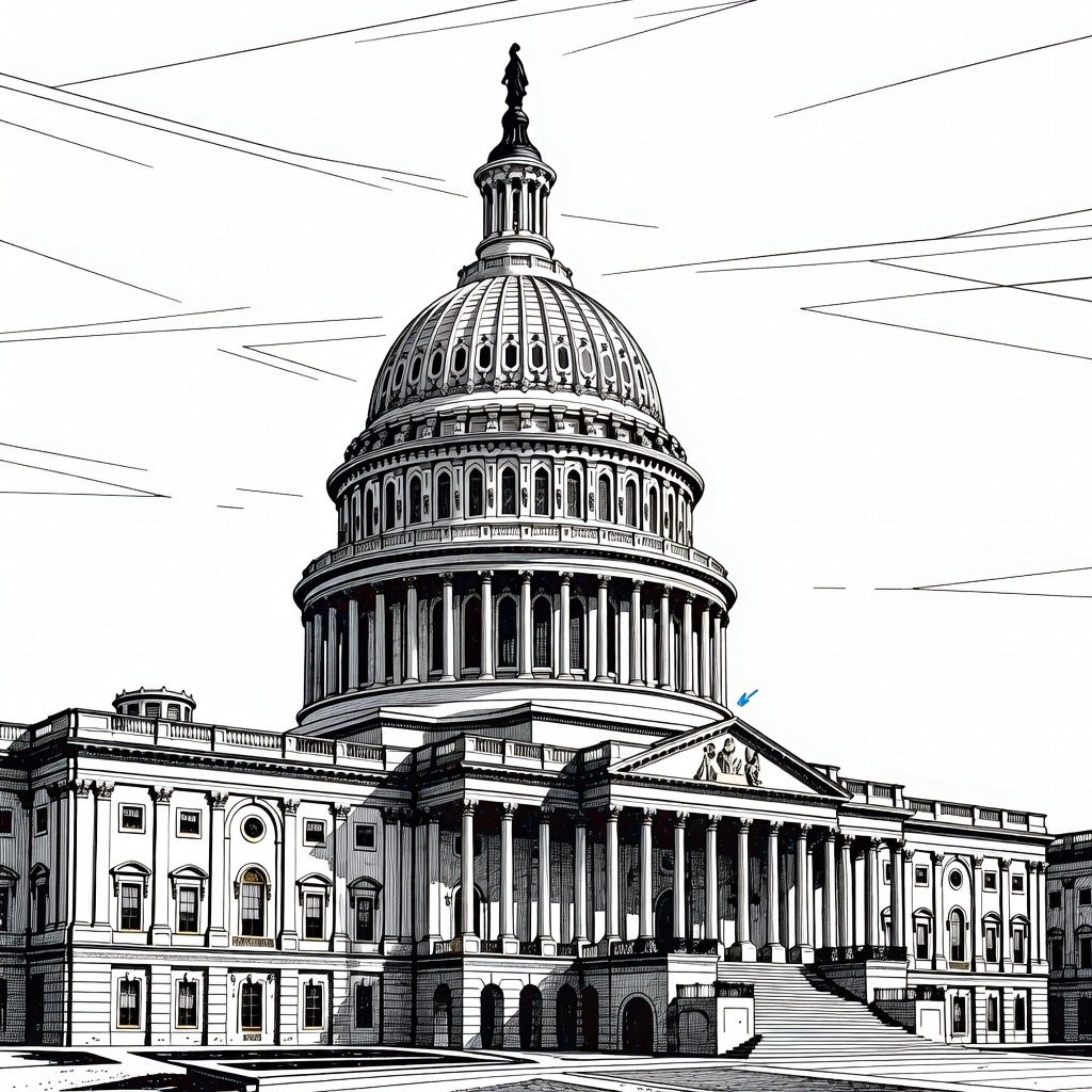 Illustration for: Trump Signs Russia and Iran Sanctions Law Following House Passage