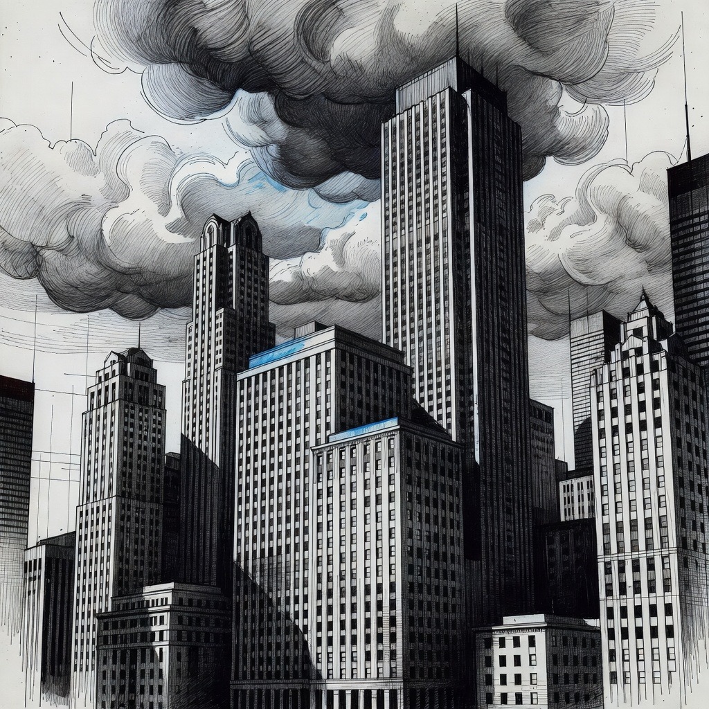 Illustration for: Wall Street Navigates Market Volatility Amid Rising Treasury Yields and Interest Rate Increase