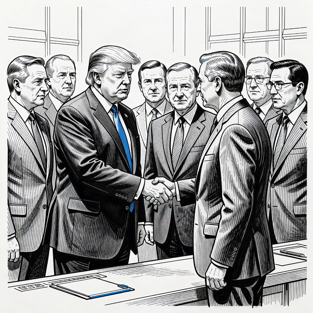 Illustration for: Oil Prices and Treasury Yields Decline Amid Middle East Developments and Federal Reserve Remarks