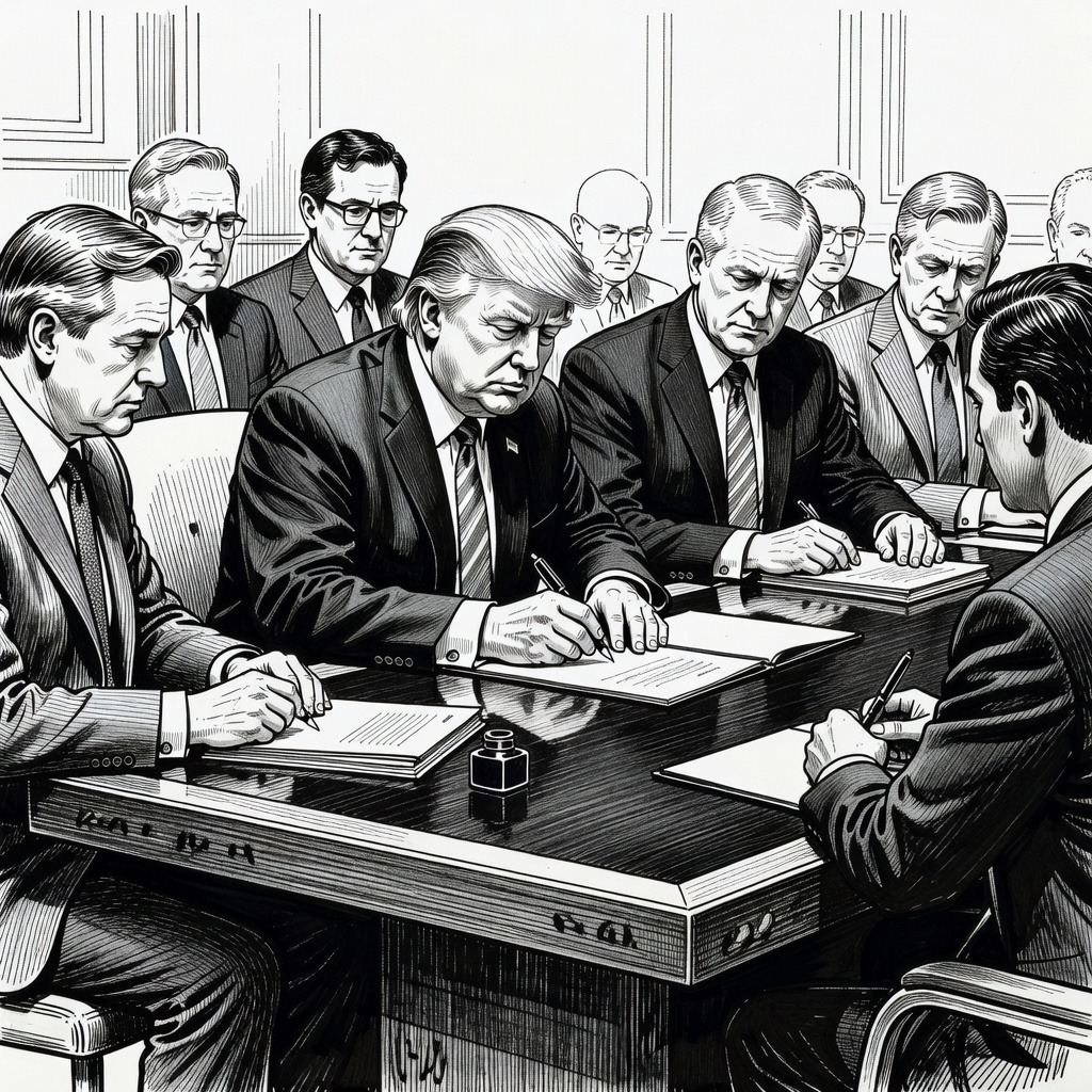 Illustration for: U.S., Denmark, and Greenland Sign Trilateral Arctic Security Agreement