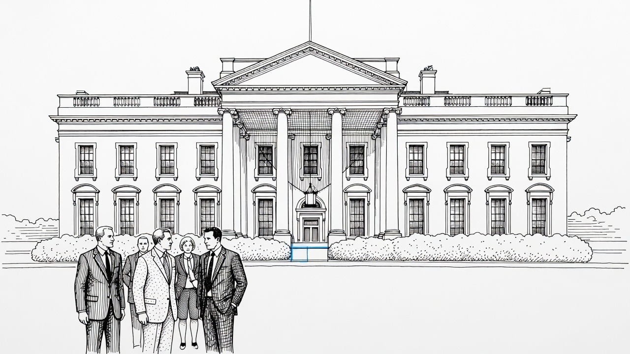 Illustration for: Trump, Johnson to meet AI executives at White House