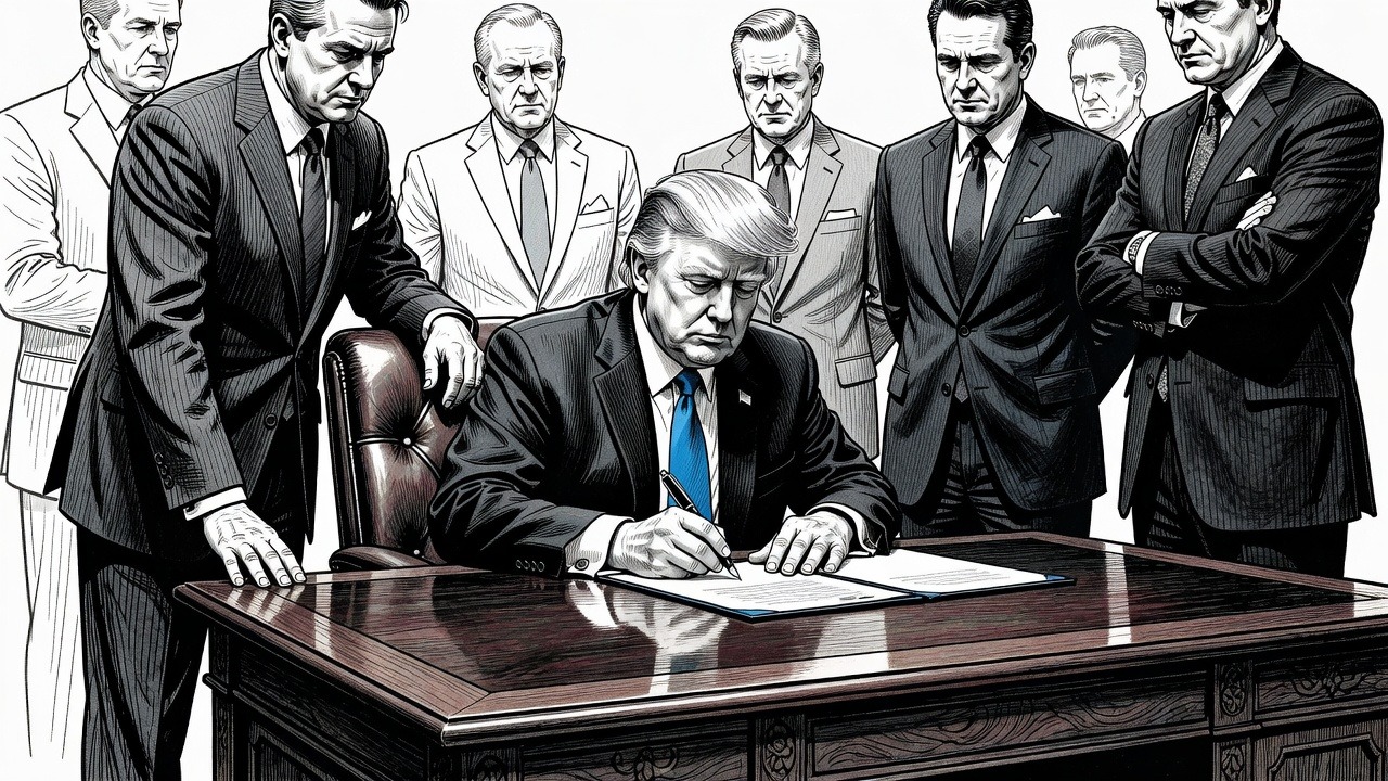 Illustration for: Trump Order Temporarily Allows Dyed Diesel Use on Highways