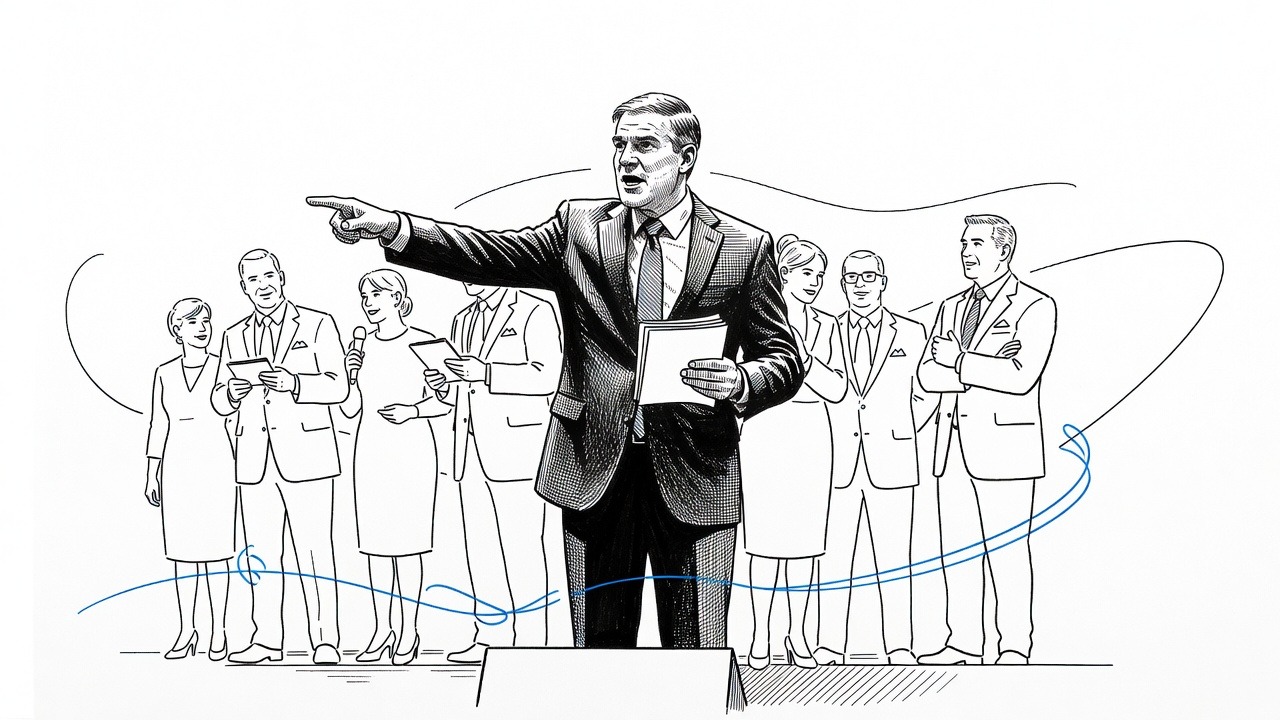 Illustration for: House Republicans Discuss Leadership Scenarios if Party Loses Majority