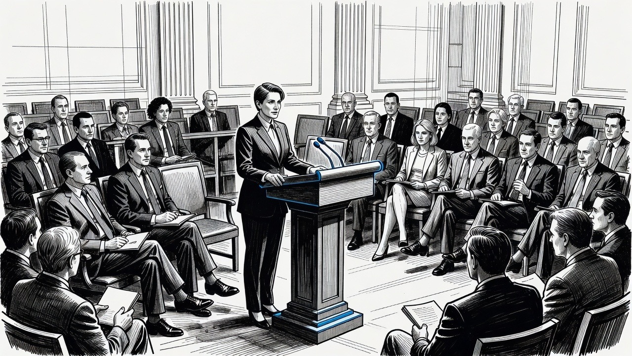 Illustration for: Trump Announces Katie Zacharia as Pick for White House Press Secretary